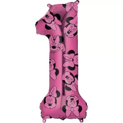 1. szám, fólia lufi, Minnie  Mosue Forever, 66 cm