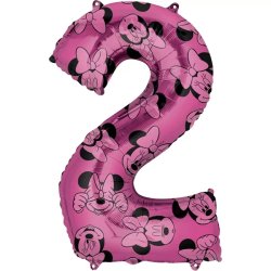 2. szám, fólia lufi, Minnie  Mosue Forever, 66 cm
