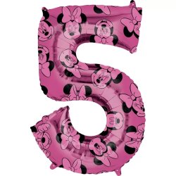 5. szám, fólia lufi, Minnie  Mosue Forever, 66 cm