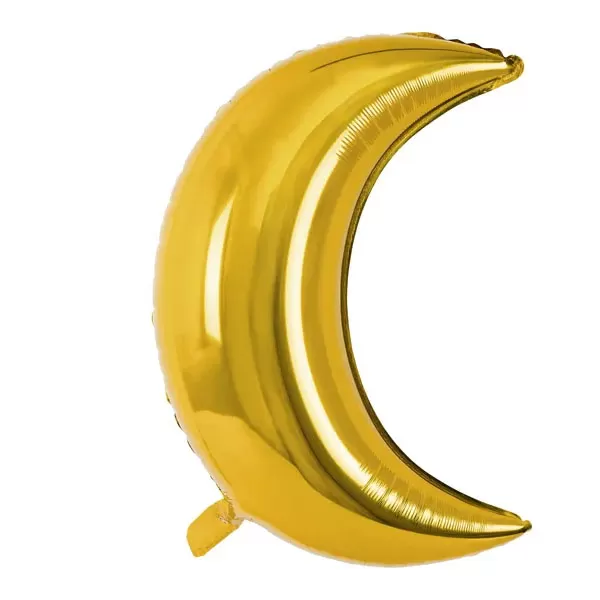 Arany hold fólia lufi, 60 cm