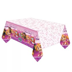 Asztalterítő, műanyag,  Paw Patrol, pink, 137x243cm
