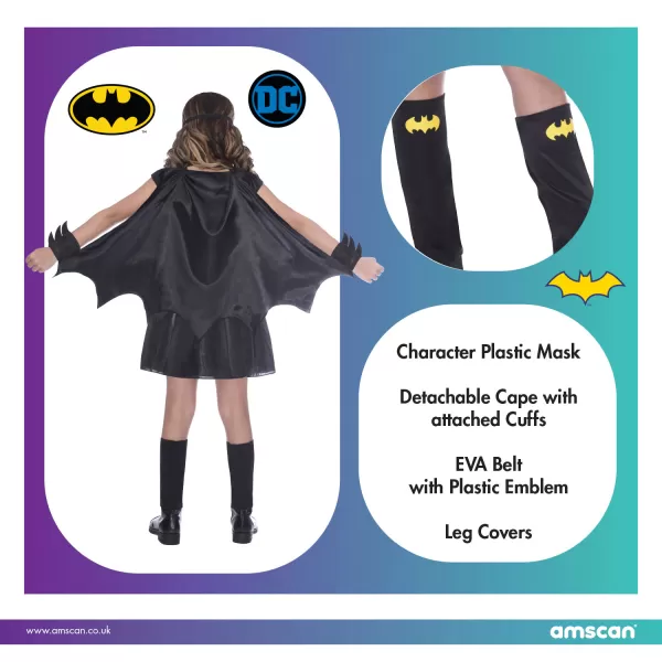 Batgirl lány jelmez, 6-8 éveseknek