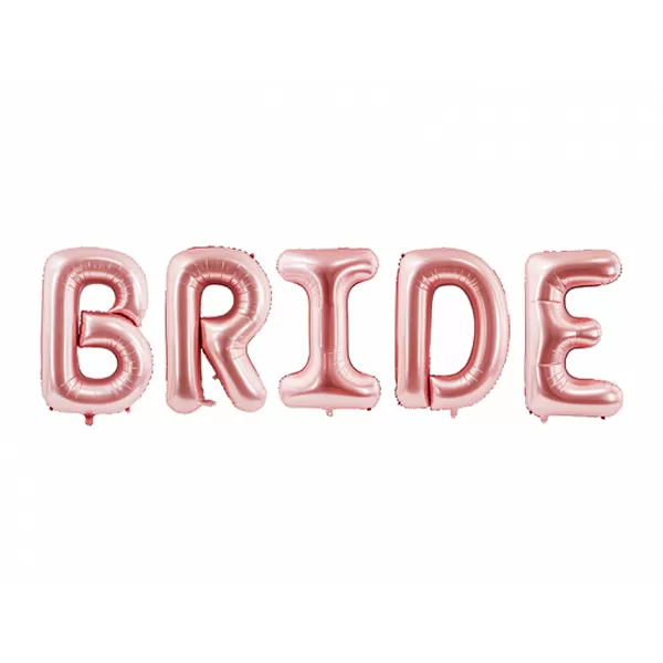 Bride óriás fólia lufi, rose gold, 280x86cm