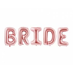 Bride óriás fólia lufi, rose gold, 280x86cm