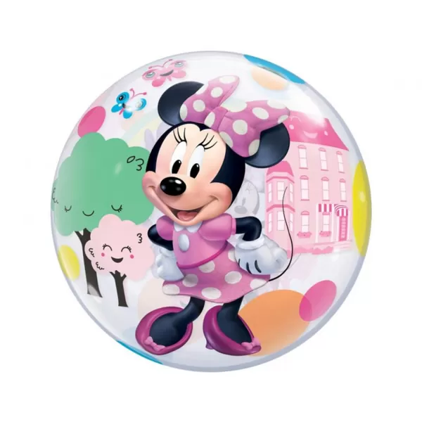 Bubbles/ Buborék lufi, Minnie Fun, 60 cm