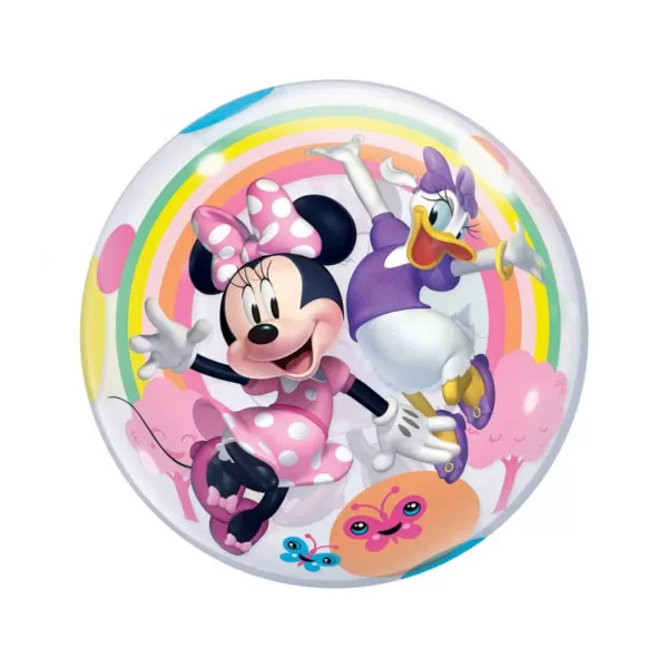 Bubbles/ Buborék lufi, Minnie Fun, 60 cm