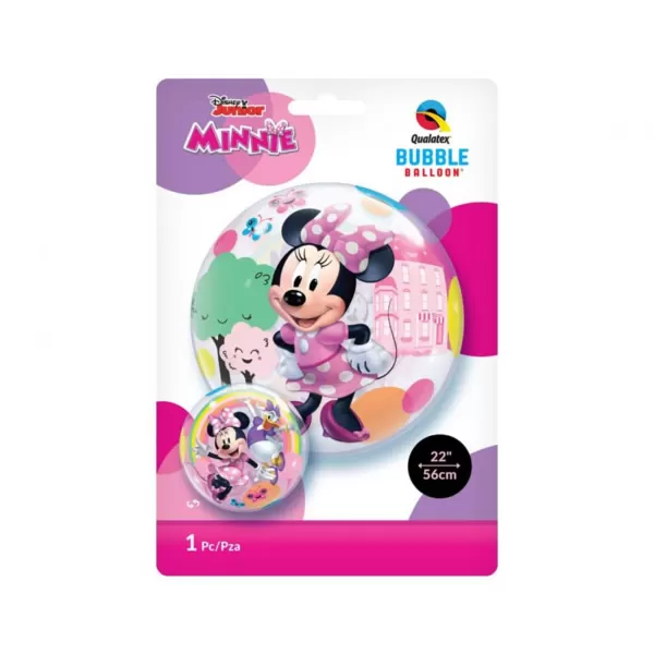 Bubbles/ Buborék lufi, Minnie Fun, 60 cm