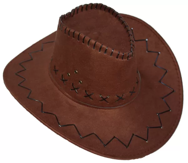 Cowboy, velúr kalap, barna