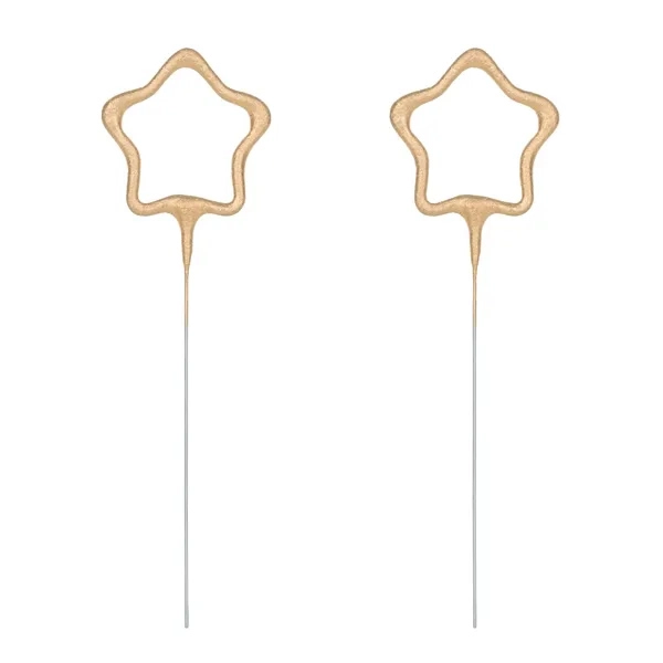 Csillag alakú csillagszóró, 16.5 cm, 2 db/csomag
