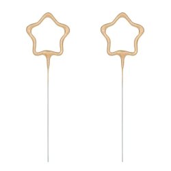 Csillag alakú csillagszóró, 16.5 cm, 2 db/csomag