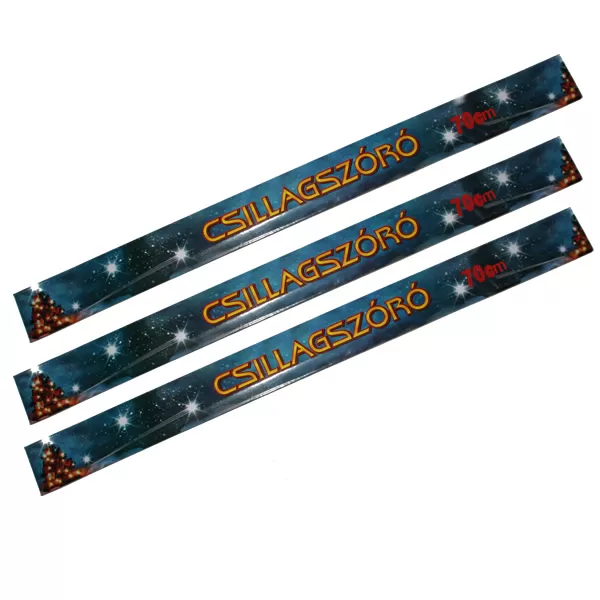 Csillagszóró, 70 cm, 3 db/csomag, 4-6 perc