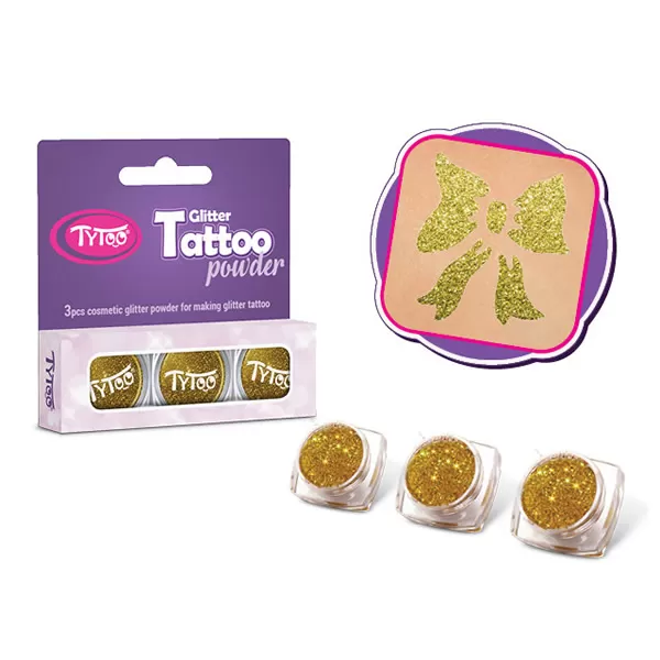Csillámpor szett 3 x 2,5 ml Arany
