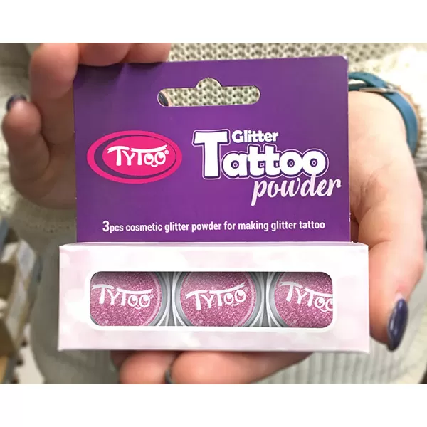 Csillámpor szett 3 x 2,5 ml Babarózsaszín