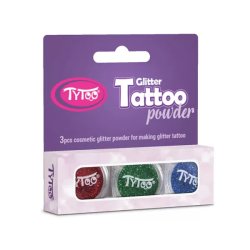 Csillámpor szett 3 x 2,5 ml Piros, Smaragdzöld, Tengerkék