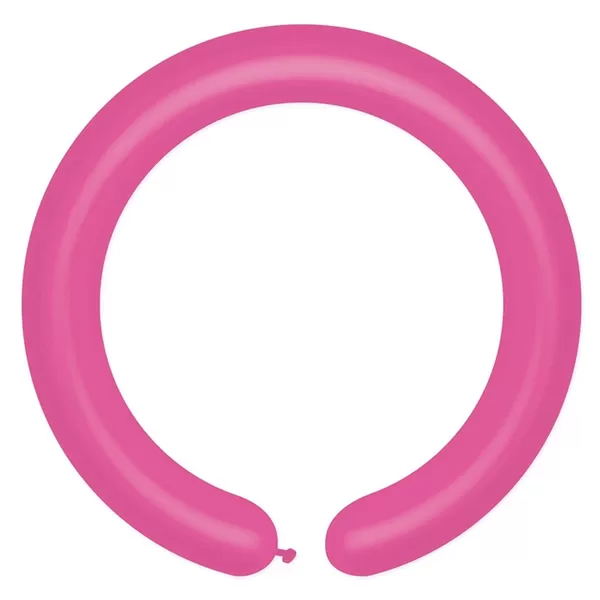 Cső (modellező) lufi, dark pink, D4, 100 db/cs