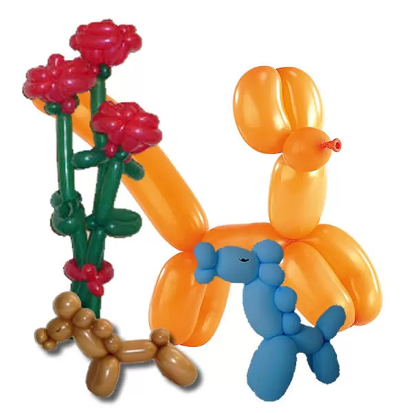 Cső (modellező) lufi, pasztel mix Decorative, Qualatex 100 db/cs