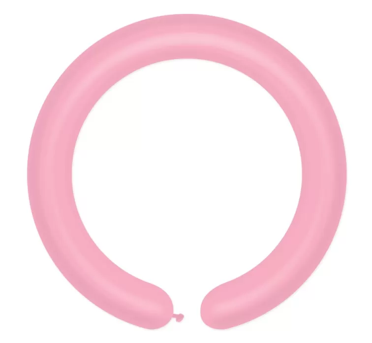 Cső (modellező) lufi, pink, D4, 100 db/cs