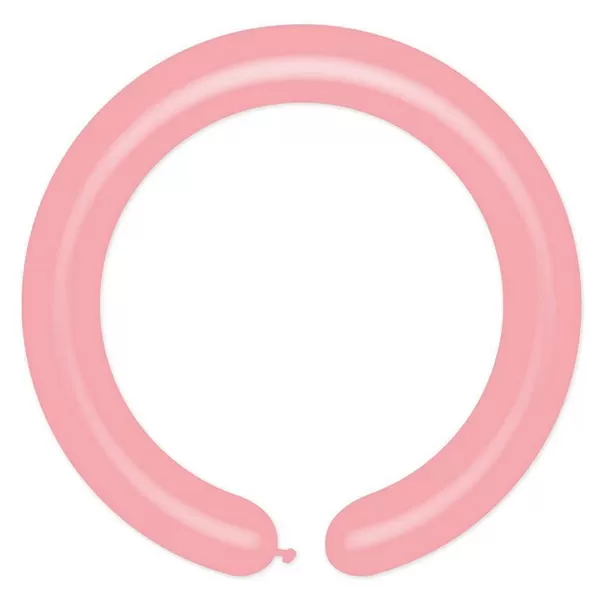 Cső (modellező) lufi, világos pink,(D4/57), 100 db/cs