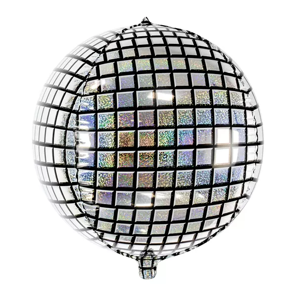Disco gömb fólia lufi, 40cm