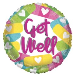 ECO Lufi fólia, Get Well, pasztell színek, 46 cm