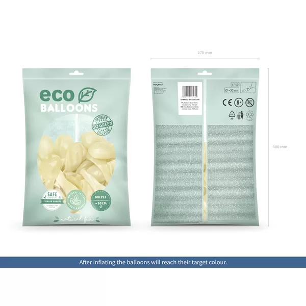 ECO Lufi, átlátszó, 30cm, 100 db/cs