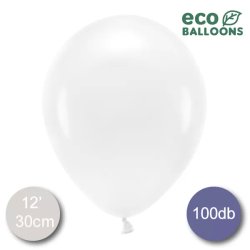 ECO lufi, latex, 30cm 100 db, pasztel fehér