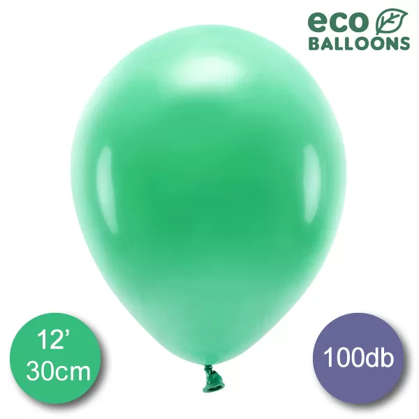 ECO lufi, latex, 30cm 100 db, pasztel zöld