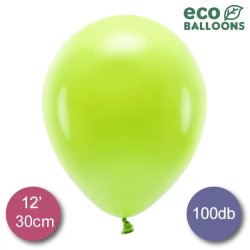 ECO lufi, latex, 30cm 100 db, pasztel zöldalma