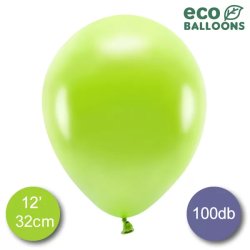 Eco lufi, latex, metál alma zöld, d30, 100 db