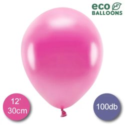 Eco lufi, latex, metál fuxia, d30, 100 db