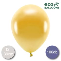 ECO Lufi, metál arany, 30cm, 100 db/cs