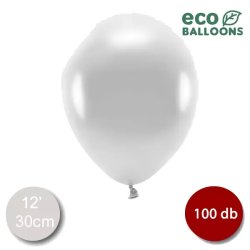 ECO Lufi, metál ezüst, 30cm, 100 db/cs