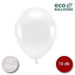 ECO Lufi, metál fehér , 30cm, 10 db/cs