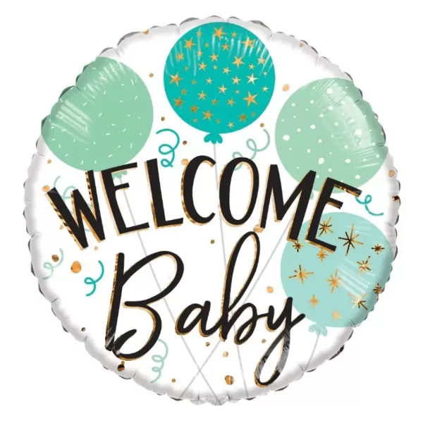 ECO, Fólia léggömb, Welcome baby felirattal, 18