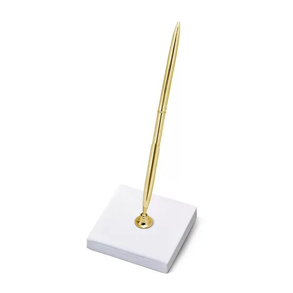 Elegáns toll, tartóval,  arany, 16.5cm