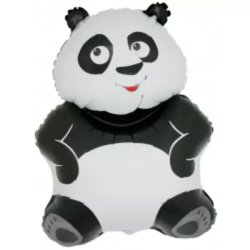 Fólia lufi,  mini forma, panda, 33 cm
