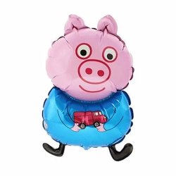 Fólia lufi,  Piggy kék mellényes, 24