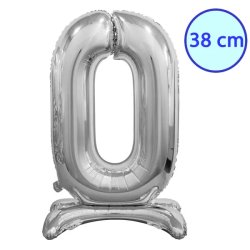 Fólia lufi, 0, talpas, ezüst, 38 cm