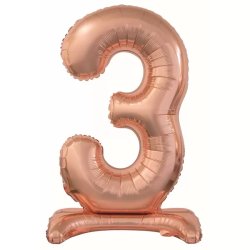 Fólia lufi, 3, talpas, rosegold, 76 cm