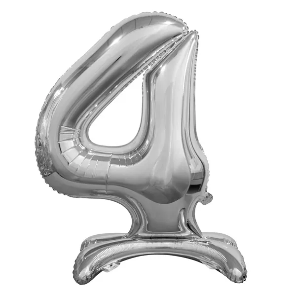 Fólia lufi, 4, talpas, ezüst, 74cm