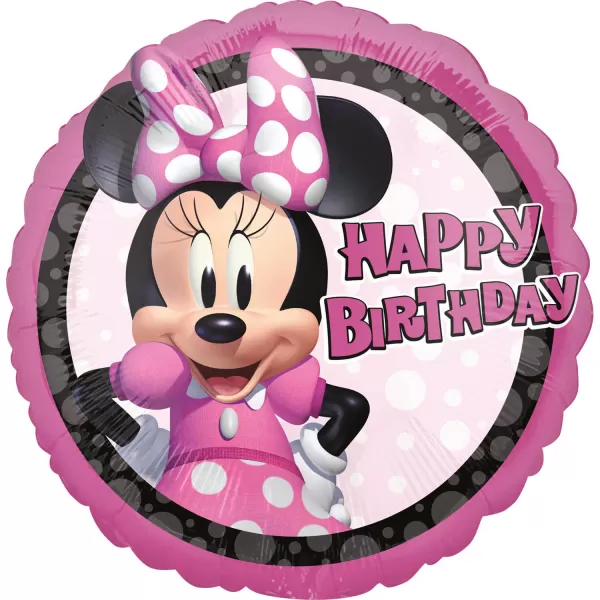 Fólia lufi, 43cm, gömb, HB. Minnie Forever