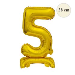 Fólia lufi, 5, talpas, arany, 38 cm
