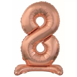 Fólia lufi, 8, talpas, rosegold, 76 cm