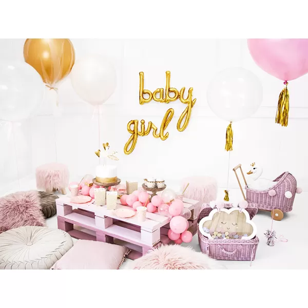 Fólia lufi, arany, baby felirat