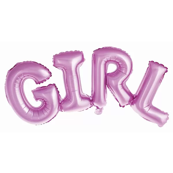 Fólia lufi, GIRL felirat