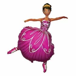 Fólia lufi, mini forma,  balerina, kb.30-35cm