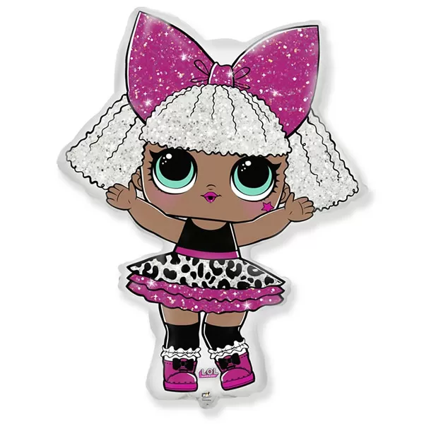 Fólia lufi, mini forma, LOL girl