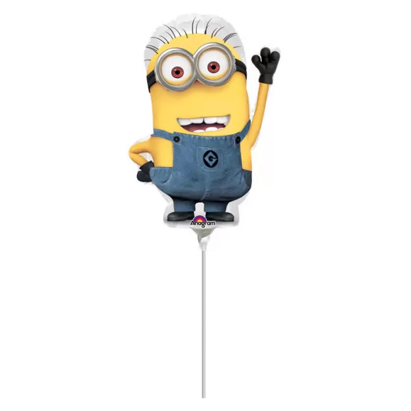 Fólia lufi, mini forma, Minion, integető Dave