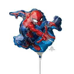Fólia lufi, mini forma, pókember/spiderman
