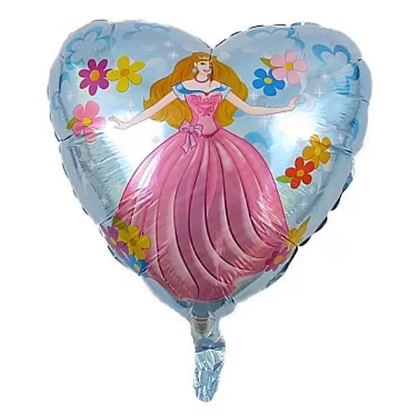 Fólia lufi, sziv, hercegnő, 45cm